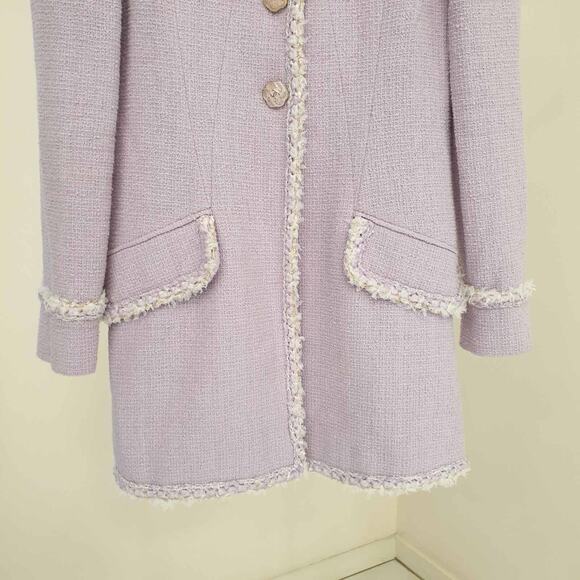 Chanel Paris Versailles Lavender Tweed Jacket - Size 38 FR - Picture 2 of 13